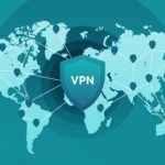 Karte mit Serververbindungen der VPN-Anbieter